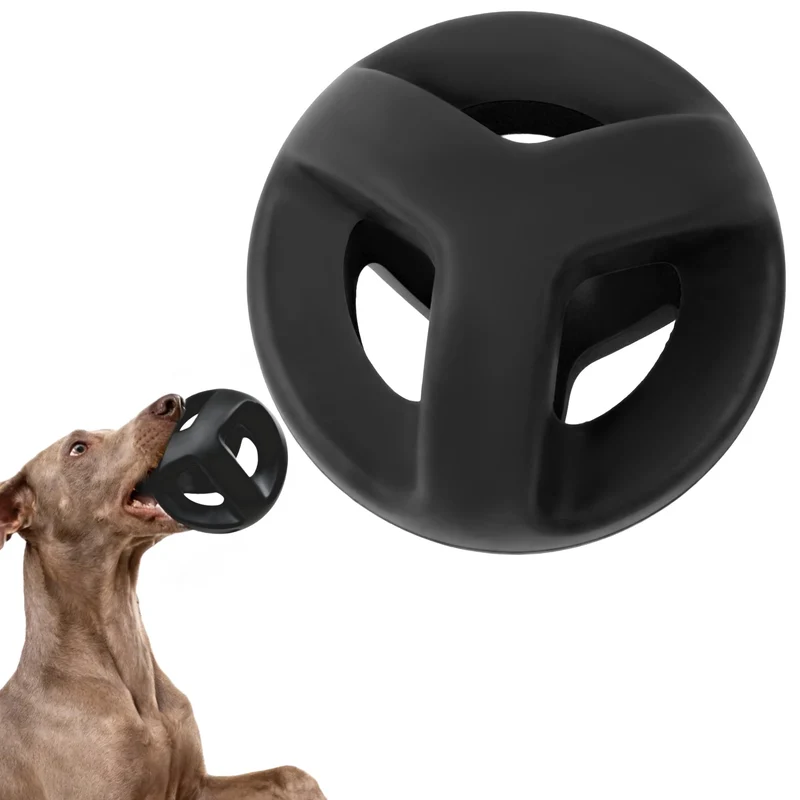 Fida Balle en Caoutchouc Naturel pour Chiens Agressifs – Durable et Lavable, 4,5 po x 4,5 po