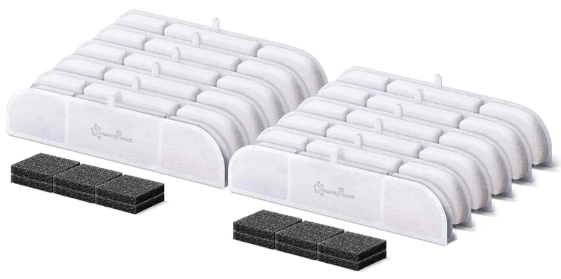 DownyPaws – 12 paquets de filtres de remplacement DPWFP6 pour fontaine pour chats (6 mois)