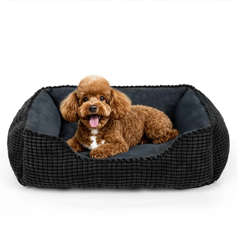 MIXJOY Lit pour chien rectangulaire lavable – soutien et confort (tailles S à XL)