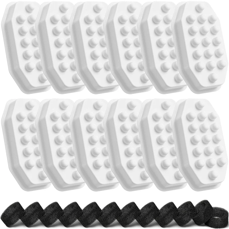 Neareal Pack 12 Filtres et Éponges – Fontaine Chats 3,2 L en Acier Inoxydable