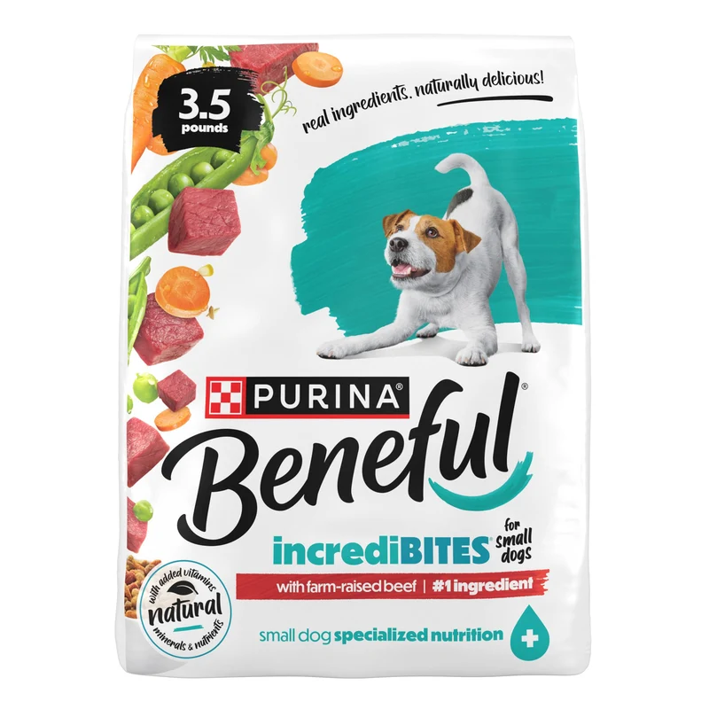 Purina Beneful IncrediBites pour Petits Chiens – Bœuf Fermier, 4 x 3,5 lb (1,59 kg)