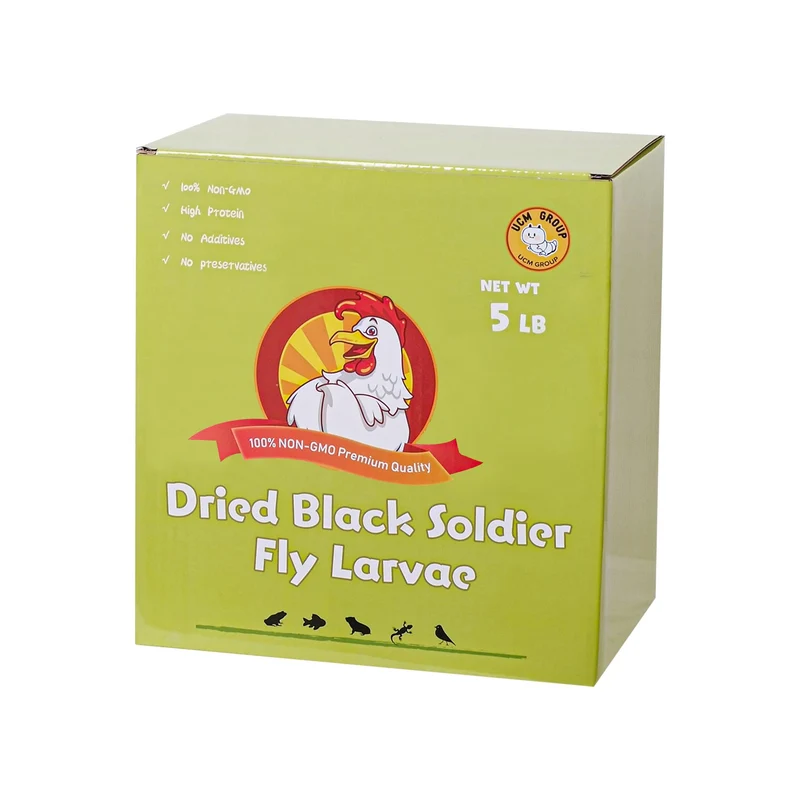 UCM Group – Larves noires sèches 2,27 kg pour poulets et oiseaux | Calcium élevé, sans additifs, non-OGM