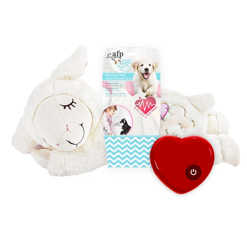 ALL FOR PAWS Doudou Cœur pour Chiot – Apaisement et Entraînement