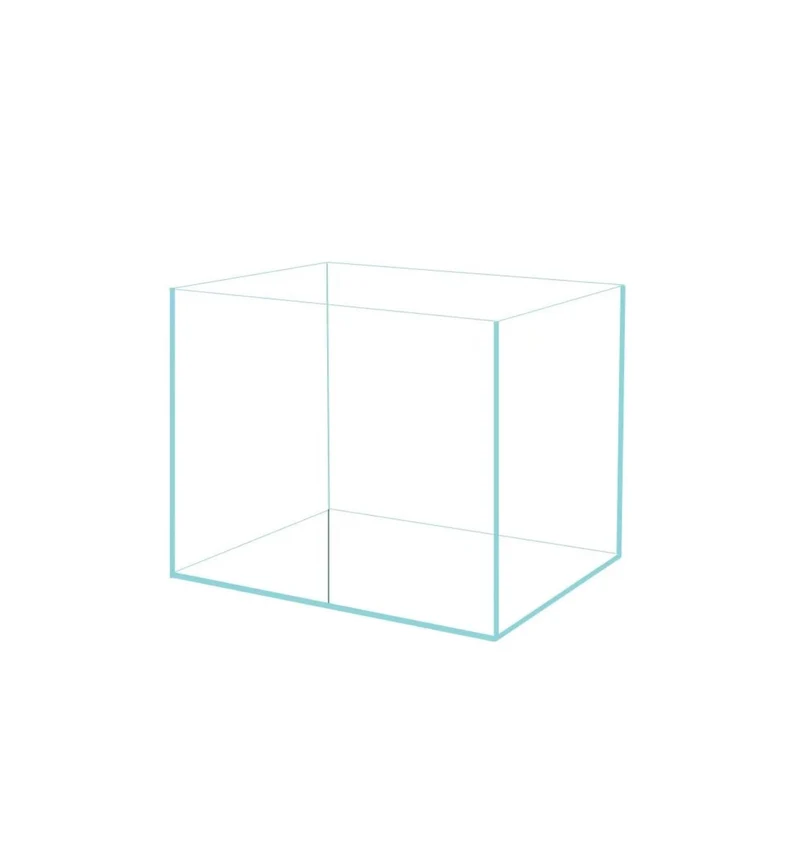 AWXZOM Petit Aquarium Nano Sans Bordure – Verre Ultra-Clair pour Betta (2,6 L, 15×11×13 cm)