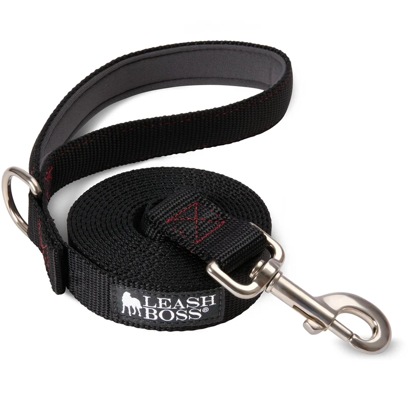 Leash Boss – Laisse pour chien 10 pieds avec poignée rembourrée, idéale pour randonnées