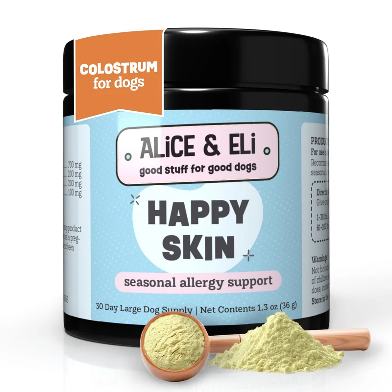 Alice & Eli Happy Skin – Soutien allergies saisonnières pour chiens à peau sensible
