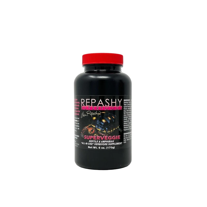 Repashy SuperVeggie – Pot de 6 oz, poudre tout-en-un calciumée pour herbivores et omnivores