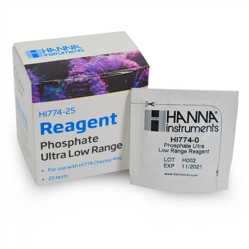 Réactifs de phosphate Hanna HI774-25 – Plage ultra basse pour marine | WLR Industries