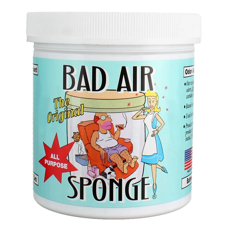 Bad Air Sponge Absorbant d'Odeurs – Bocal de 14 oz, Lot de 2