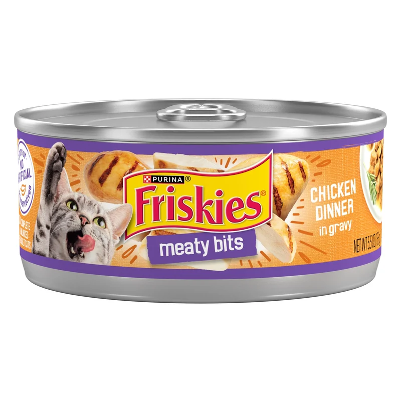 Purina Friskies Morceaux de Poulet en Sauce – Lot de 24 Boîtes 5,5 oz