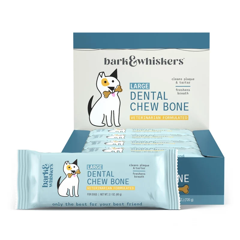 Dr. Mercola Bark & Whiskers Os Dentaire – Grand Chien | Soin Bucco-Dentaire Naturel