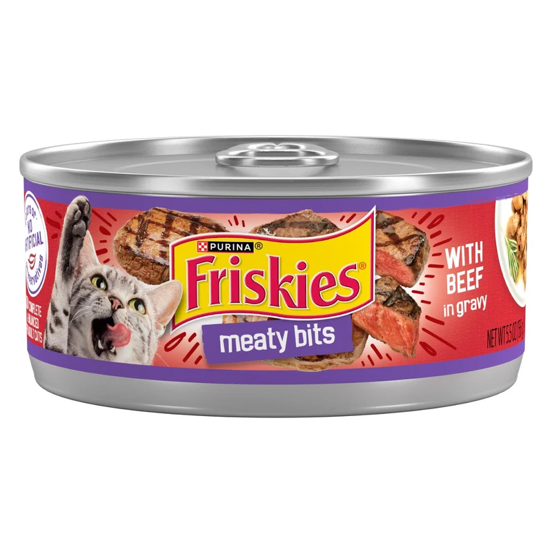 Purina Friskies Morceaux de Bœuf en Sauce — Boîtes de 5,5 oz, Lot de 24