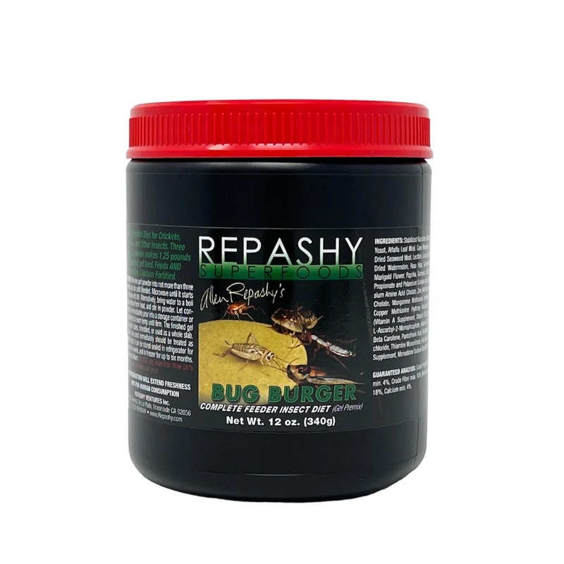 Repashy SuperFoods Bug Burger — Gel Alimentaire Complet pour Grillons et Autres Insectes, 340 g