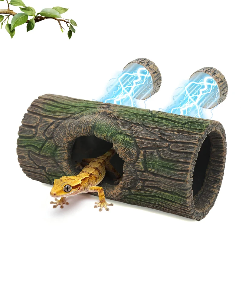 REPTITRIP Cache-Arbre Résine Magnétique pour Terrarium – Refuge et Décor