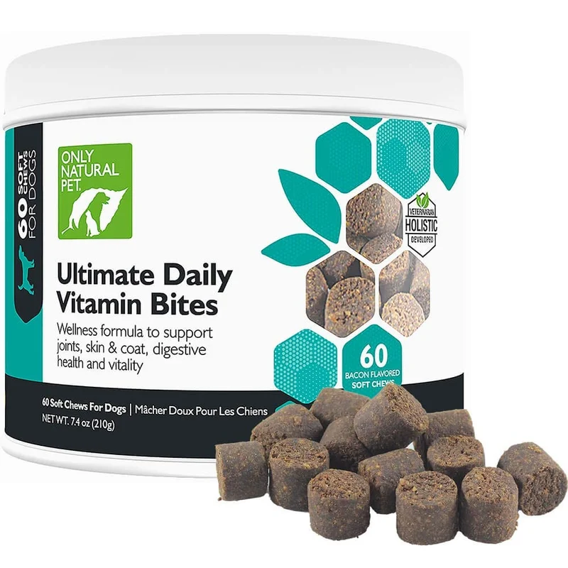 Only Natural Pet – Vitamines Quotidiennes pour Chiens | Multivitamine Complète Santé et Vitalité