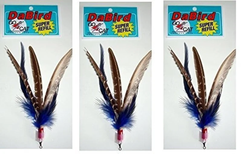 GoCat DaBird SUPER Plume de Rechange – Couleurs Assorties, Pack de 3