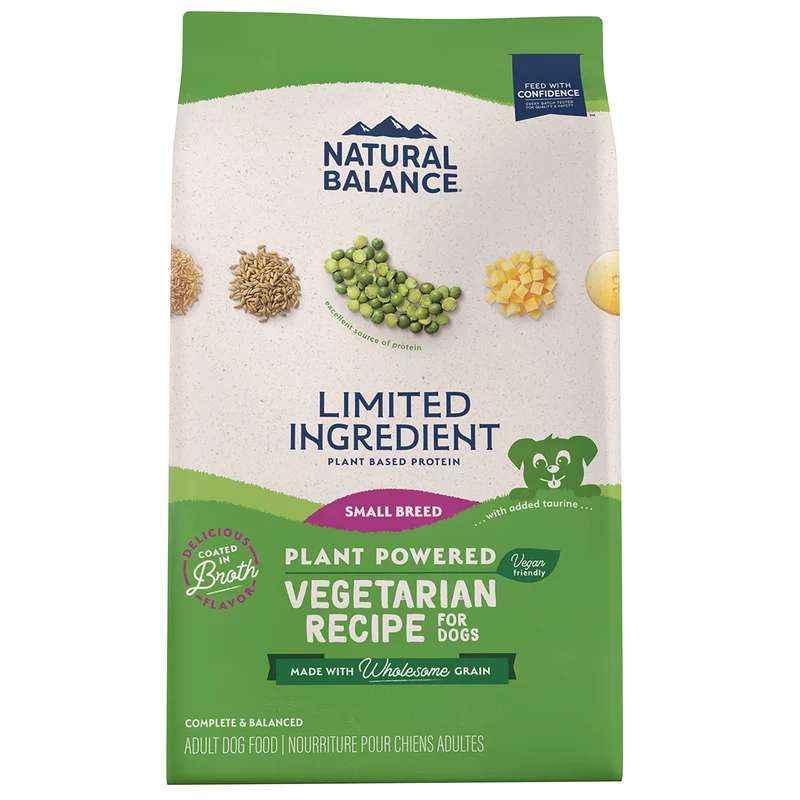 Natural Balance Alimentation sèche petits chiens – Protéines végétales & céréales, 4 lb