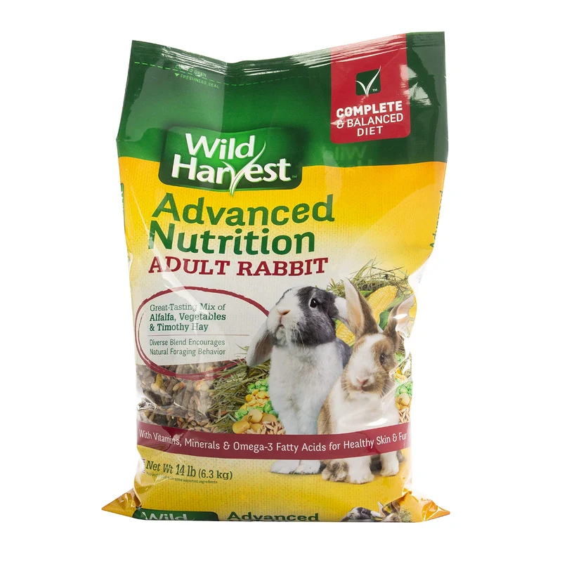 Wild Harvest Advanced Nutrition Diet Lapin Adulte – 14 Livres, Sac Refermable