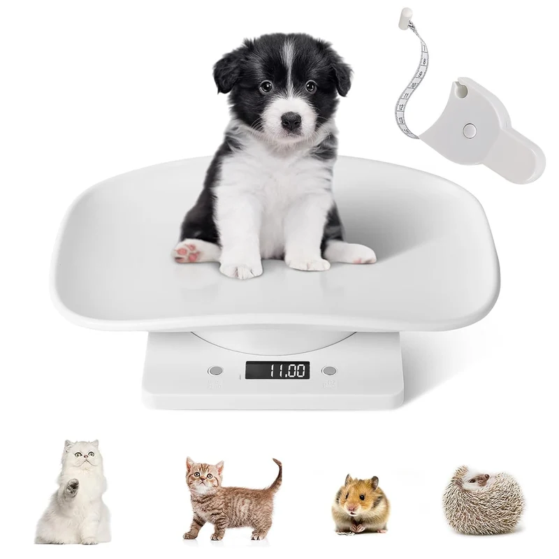 ALIMOTA Balance Numérique pour Petits Animaux – Poids Précis et Plateau