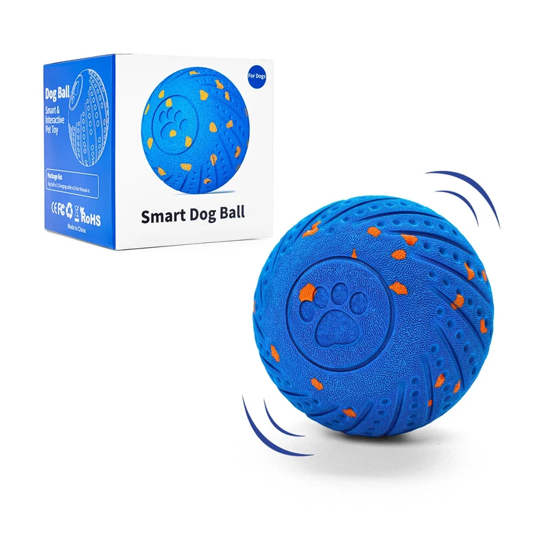 FOBET Balle Chien Interactive Auto-roulante — Durable et Étanche