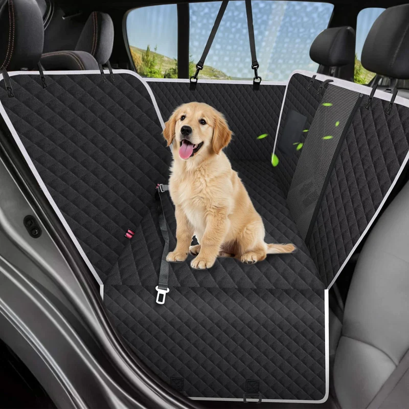 Meolsaek Hamac Pour Siège Arrière Chien – Antidérapant, Imperméable et Maillage Respirant