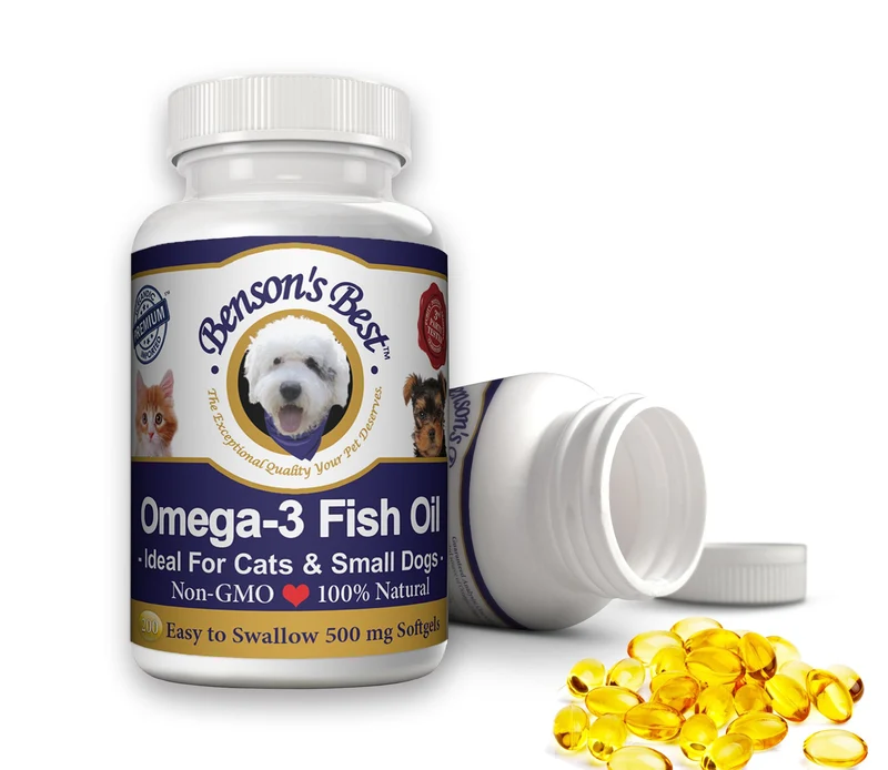 Benson's Best Omega-3 pour chats et petits chiens – 200 gélules 500 mg