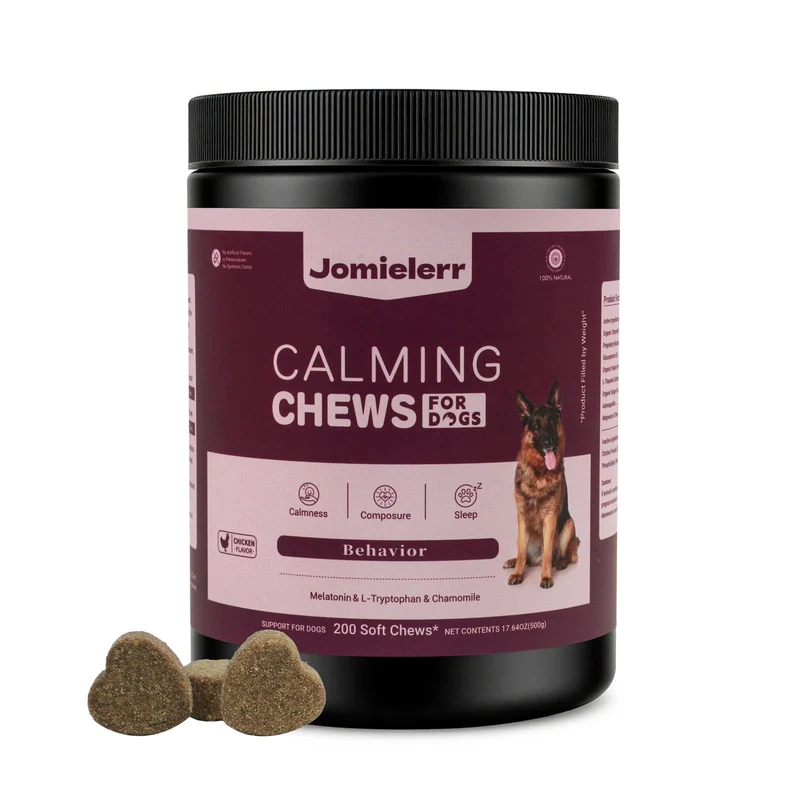 Jomielerr Friandises Apaisantes pour Chiens – 200 Bouchées Saveur Poulet