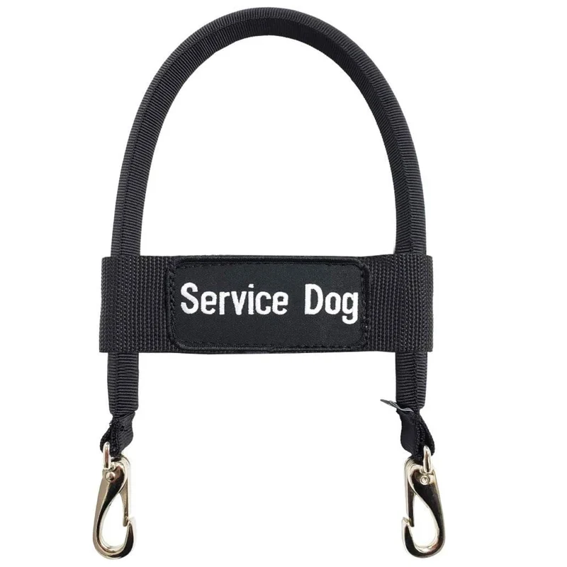ActiveDogs Poignée-Pont 12 po pour Gilet de Chien d’Assistance – Harnais avec Clips et Bande d’identification