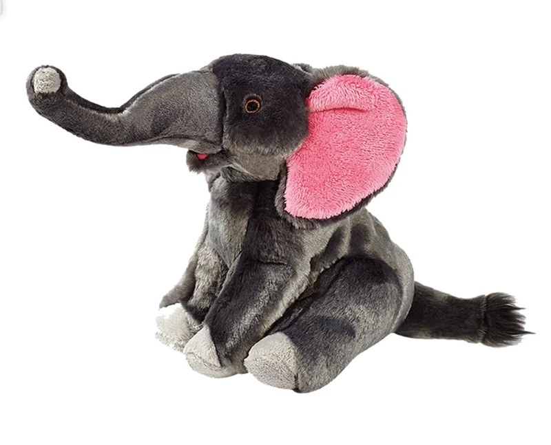 Fluff & Tuff Edsel Éléphant - Grand jouet peluche 11 po (28 cm)