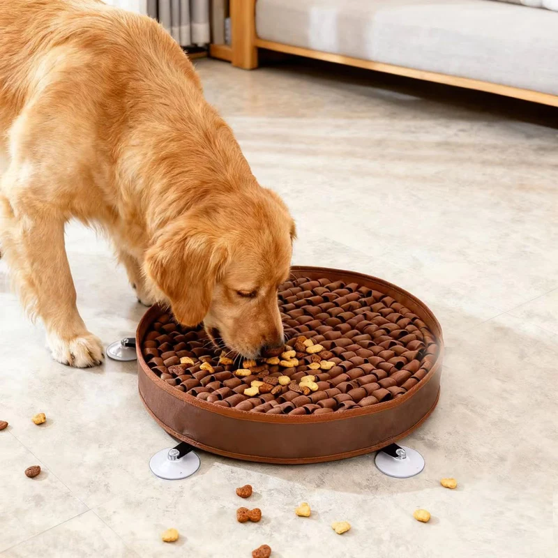 DasTior Snuffle Mat Chien Grand 20 Pouces – Ventouses 3, Base Antidérapante, Lavable