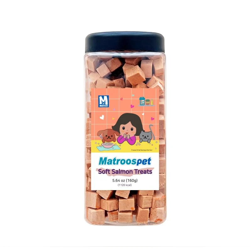 M MATROOS Friandises Lyophilisées au Saumon Sockeye – 100% Ingrédient Unique, Sans Gluten, 5,64 oz