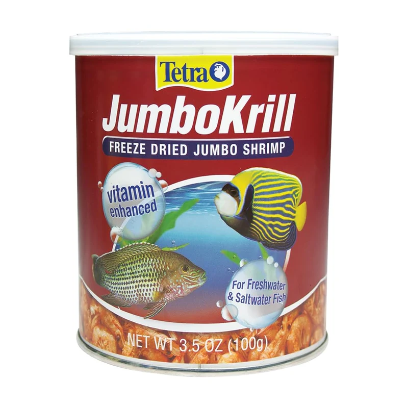 Tetra JumboKrill – Crevettes Jumbo Lyophilisées pour Aquarium (3,5 onces)