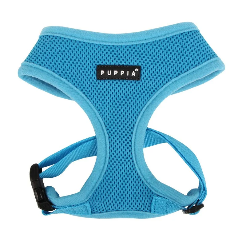 Harnais Puppia Doux pour Chien – Sans étranglement, maille respirante, ajustable bleu ciel (M)