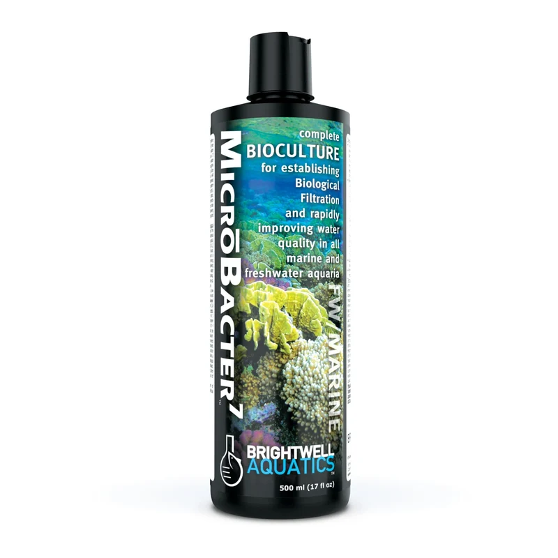 Brightwell Aquatics MicroBacter7 – Bioculture complète pour aquarium (eau douce et eau salée) – 16,9 oz