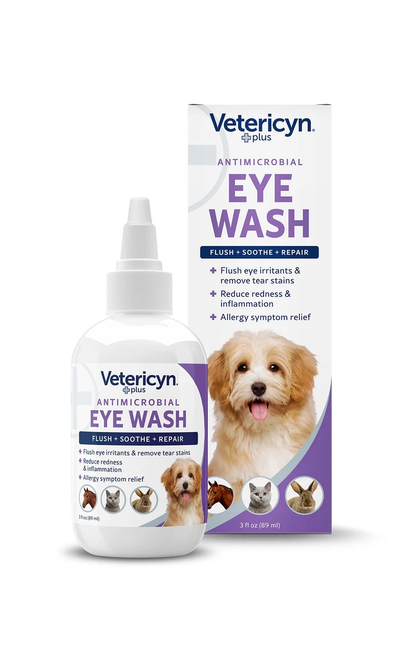 Lavage des yeux Vetericyn Plus pour chiens et chats – Soulage les irritations oculaires