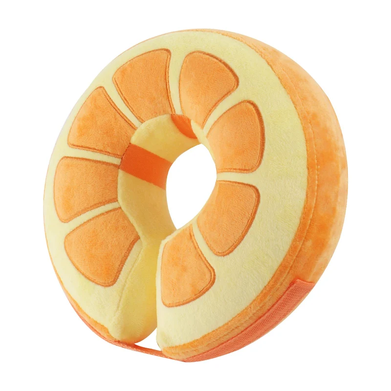 IEUUMLER Collier Gonflable de Rétablissement pour Chiens et Chats – Anneau Doux et Réglable EU002 Orange M+