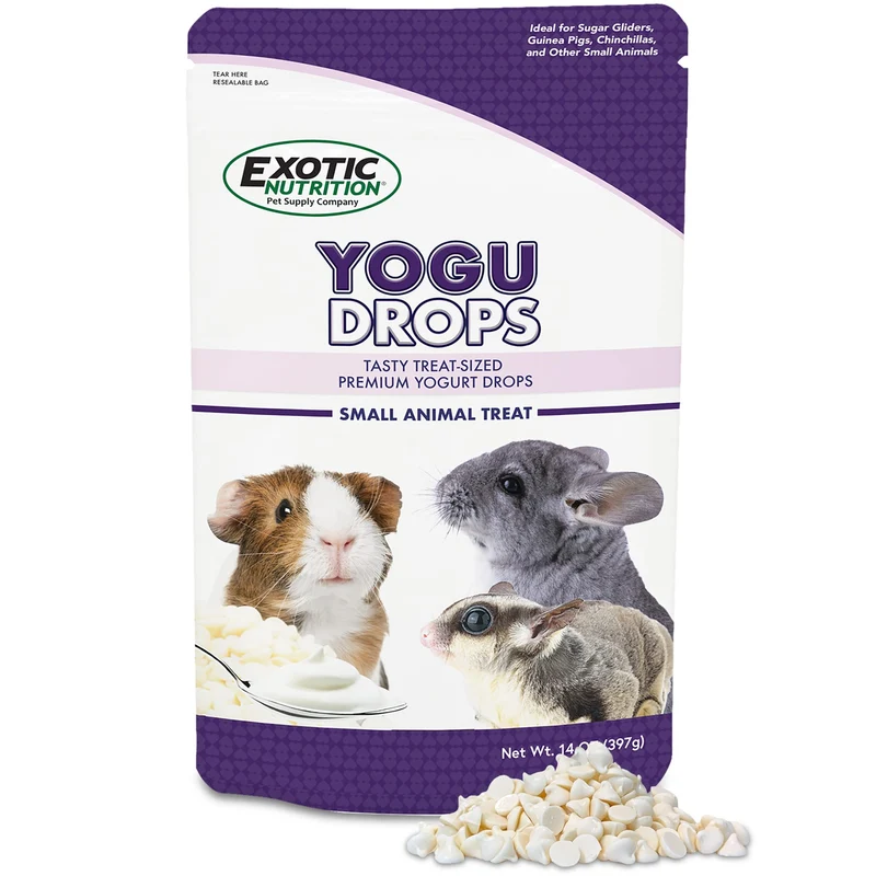 Yogu Drops (14 oz) – Collation yogourt naturelle pour petits animaux | Exotic Nutrition