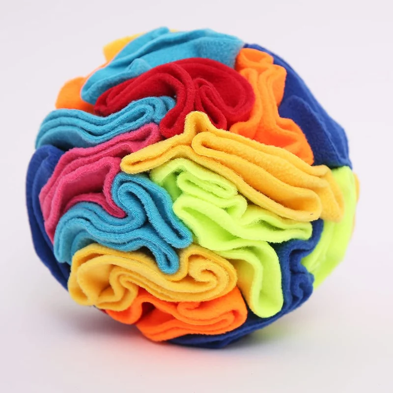 Ablechien Snuffle Ball – Jouet olfactif interactif pour petits chiens, lavable en machine et sac de rangement