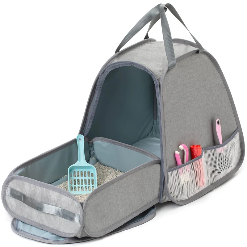 XingYunEr Bac à litière pliable pour chat – voyage léger et étanche