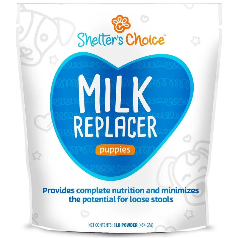 Revival Animal Health Shelter's Choice Lait de remplacement pour chiots abandonnés – nutrition complète et soutien digestif, 1 lb