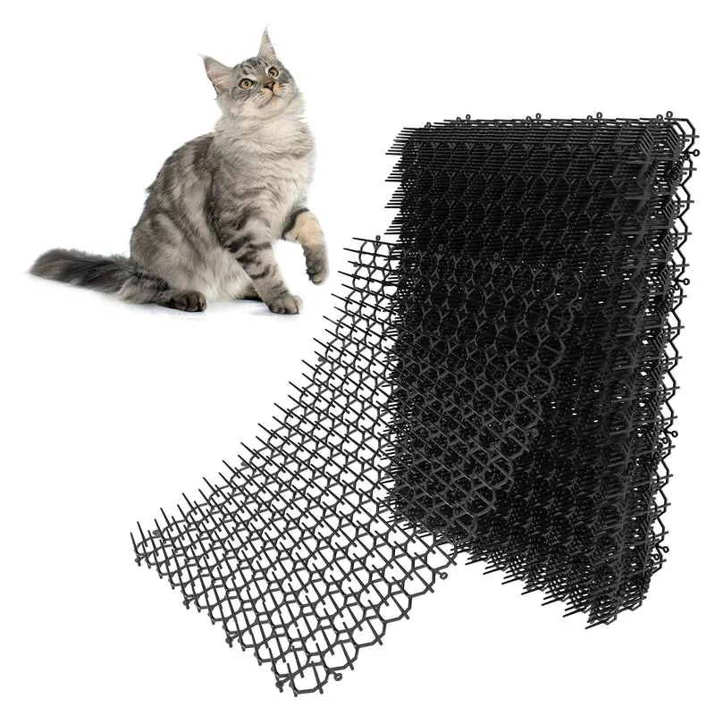 Hmyomina Tapis Anti-Chat avec Pointes 16 x 13 pouces - Extérieur/Intérieur (10 Pièces)