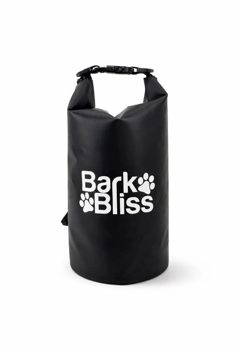 BarkBliss Porte-Sacs Crottes Réutilisable – Anti-Odeur, Étanche, 2L, Noir