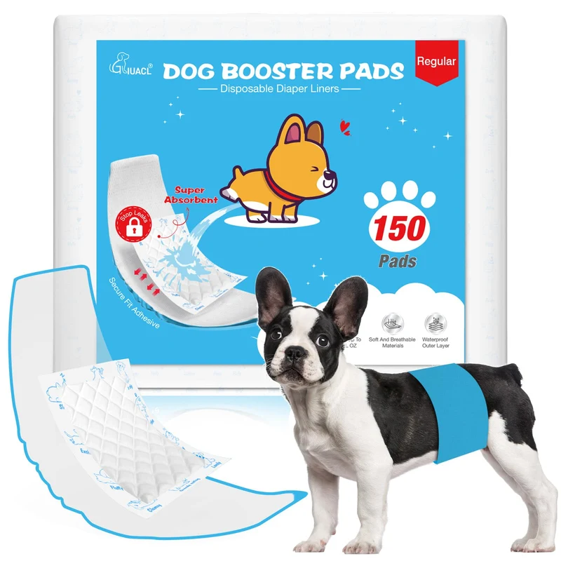 GIUACL Tampons Absorbants pour Couches Chien – 150 unités