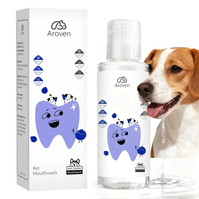 Aroven Dental Dog – Additif eau dentaire pour chiens, 7,05 oz, goût neutre et sans odeur