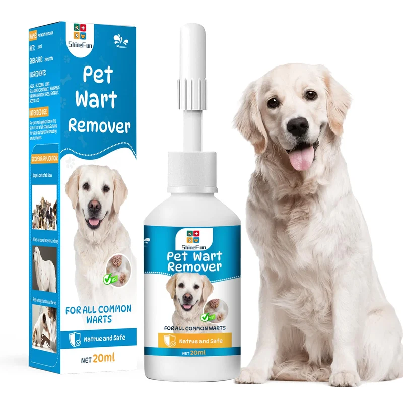 ShineFun – Remède sans douleur pour verrues et papillomes chez le chien, 20 ml