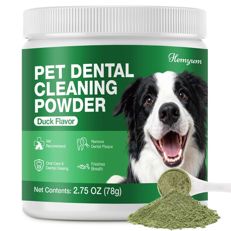 Hemyum Poudre Dentaire pour Chien | Hygiène Buccale Facile et Fraîcheur
