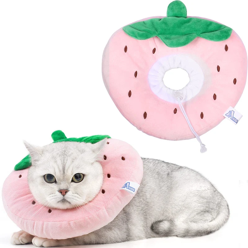 ANWA Collier Conique Réglable pour Chats – Doux, Adorable et Après Chirurgie