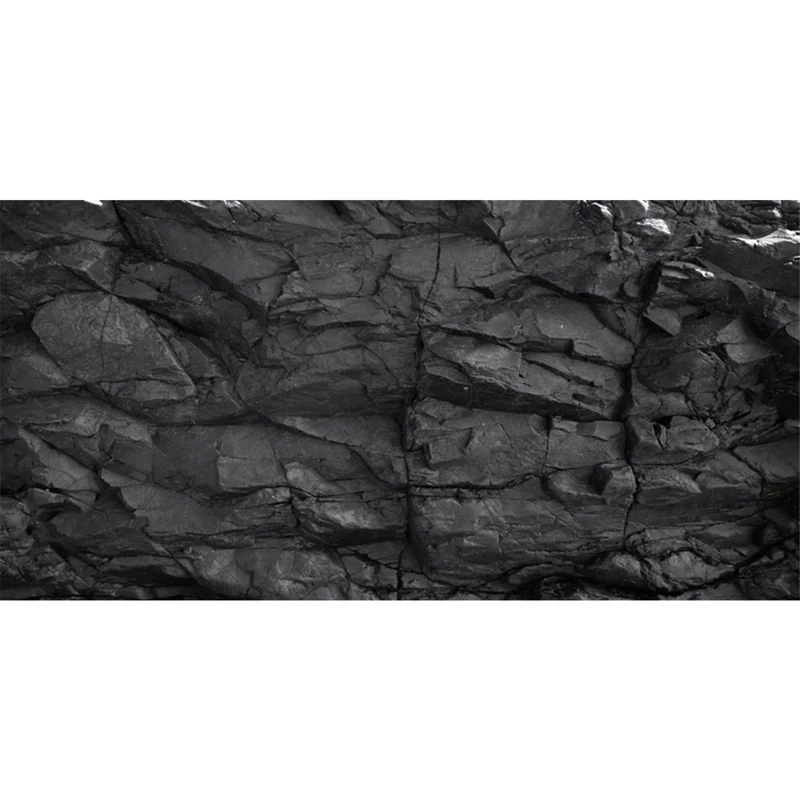 AWERT Fond d'Aquarium 48x24 po – Pierre Noire, Polyester Durable