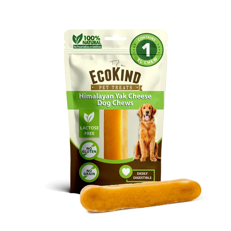 EcoKind Premium Gold Monster Yak Cheese Himalaya XL – Friandise naturelle, protéines élevées pour chiens de grande taille