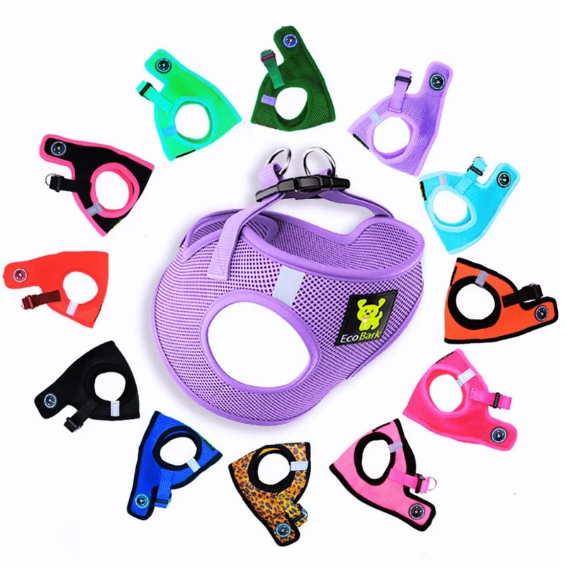 EcoBark Harnais Step In – Harnais Réfléchant Doux et Ultra Rembourré pour Chiens XXS à M